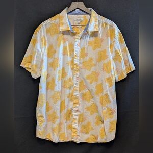 Crown & Ivy Men's Tropical XXL Floral Shirt Cruise Great Used Cond Button Up
